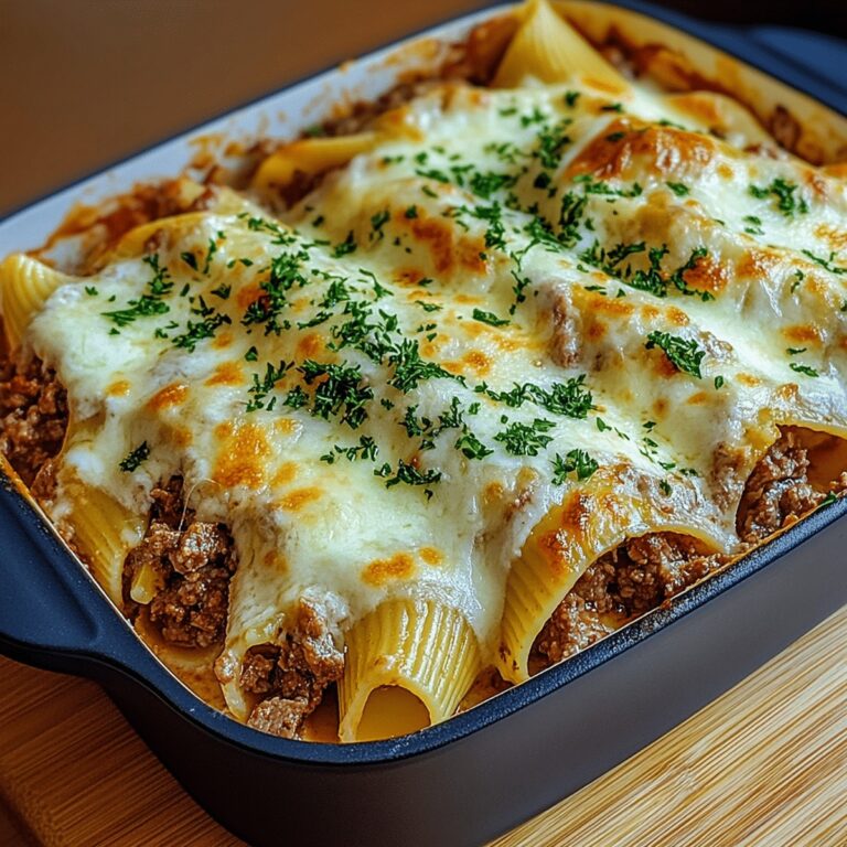Cheesy Ricotta Beef Stuffed Shells Pasta Recipe