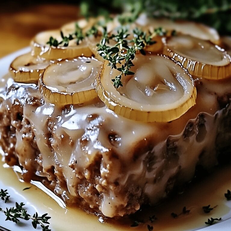 Crockpot French Onion Meatloaf Recipe