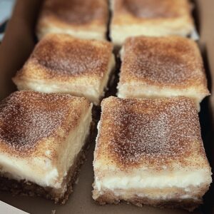 Cinnamon Churro Cheesecake Bars Recipe