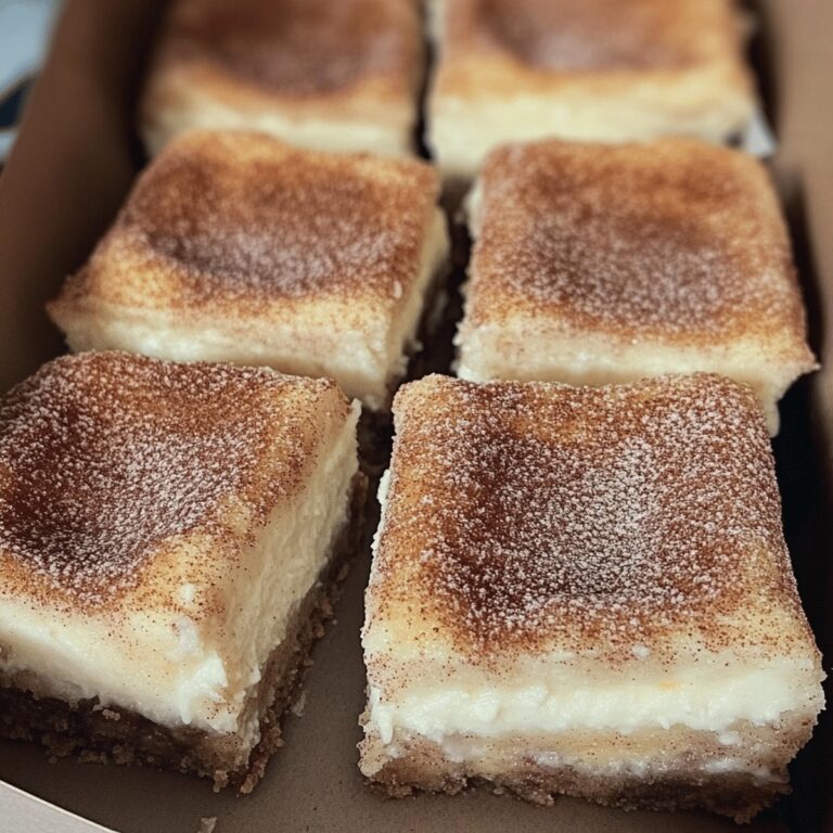 Cinnamon Churro Cheesecake Bars Recipe