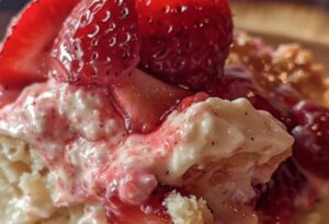 Strawberry Cheesecake Dump Cake Recipe