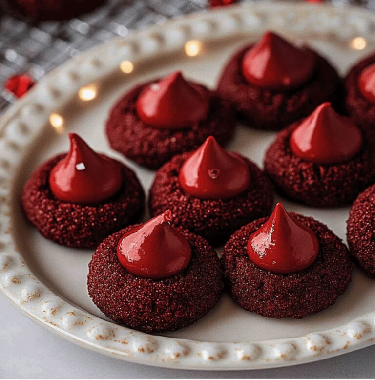Easy Hersheys Red Velvet Blossoms Cookies Recipe