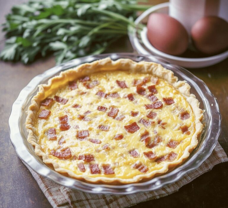 Savory Bacon And Cheese Quiche Recipe