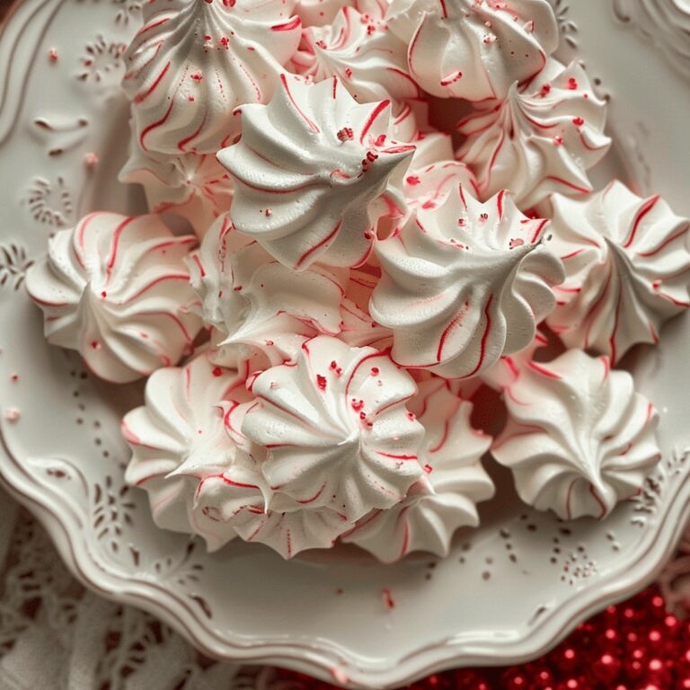 Mini Peppermint Meringue Cookies Recipe