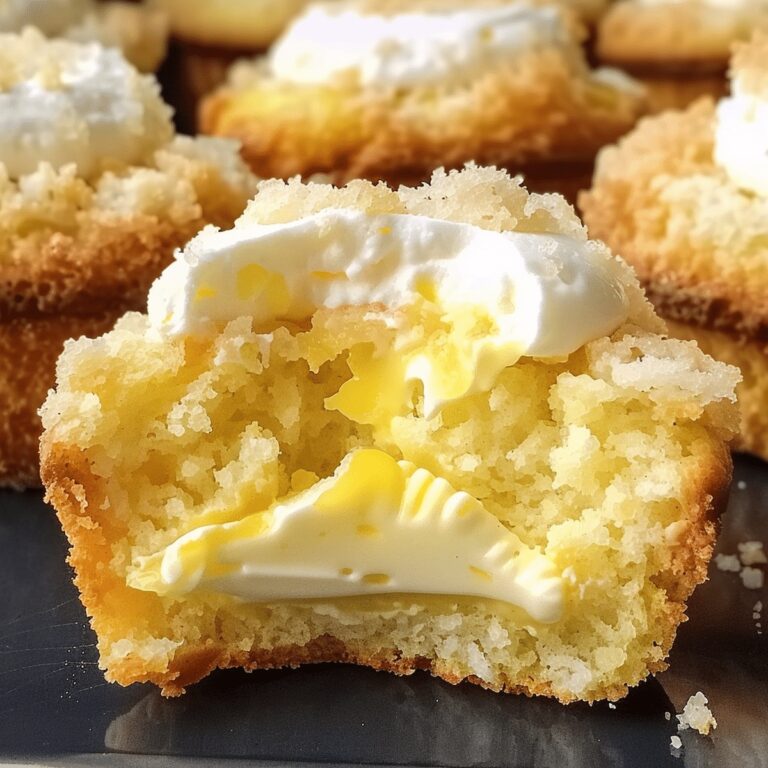 Lemon Muffins With Cream Cheese Filling Recipe