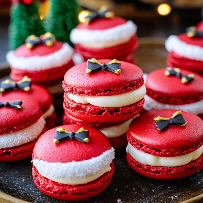 Festive Santa Claus Macarons Recipe