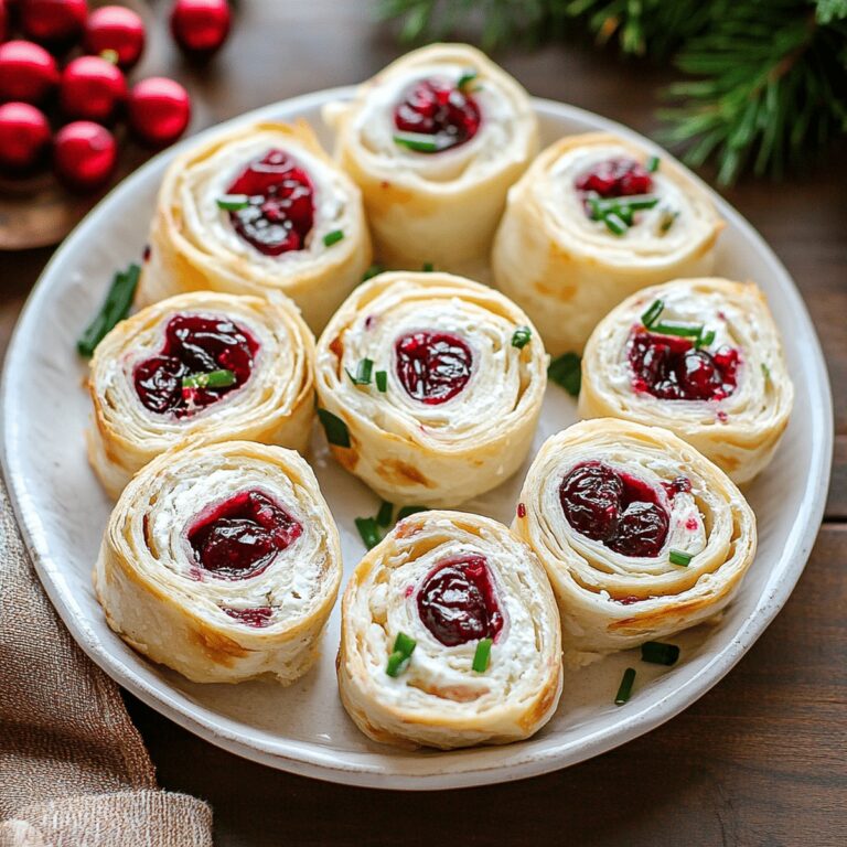 Festive Christmas Cranberry Roll Ups Recipe