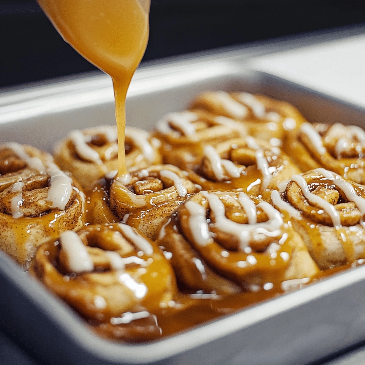 Caramel Apple Cinnamon Rolls Recipe
