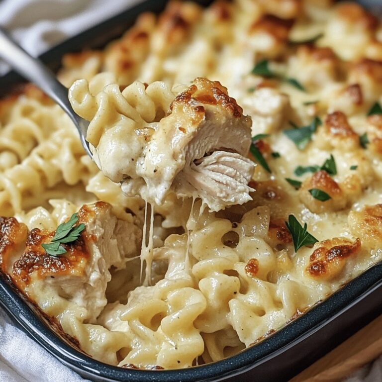 Cheesy Garlic Parmesan Chicken Pasta Bake Recipe