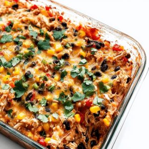 Hearty Chicken Burrito Casserole Recipe
