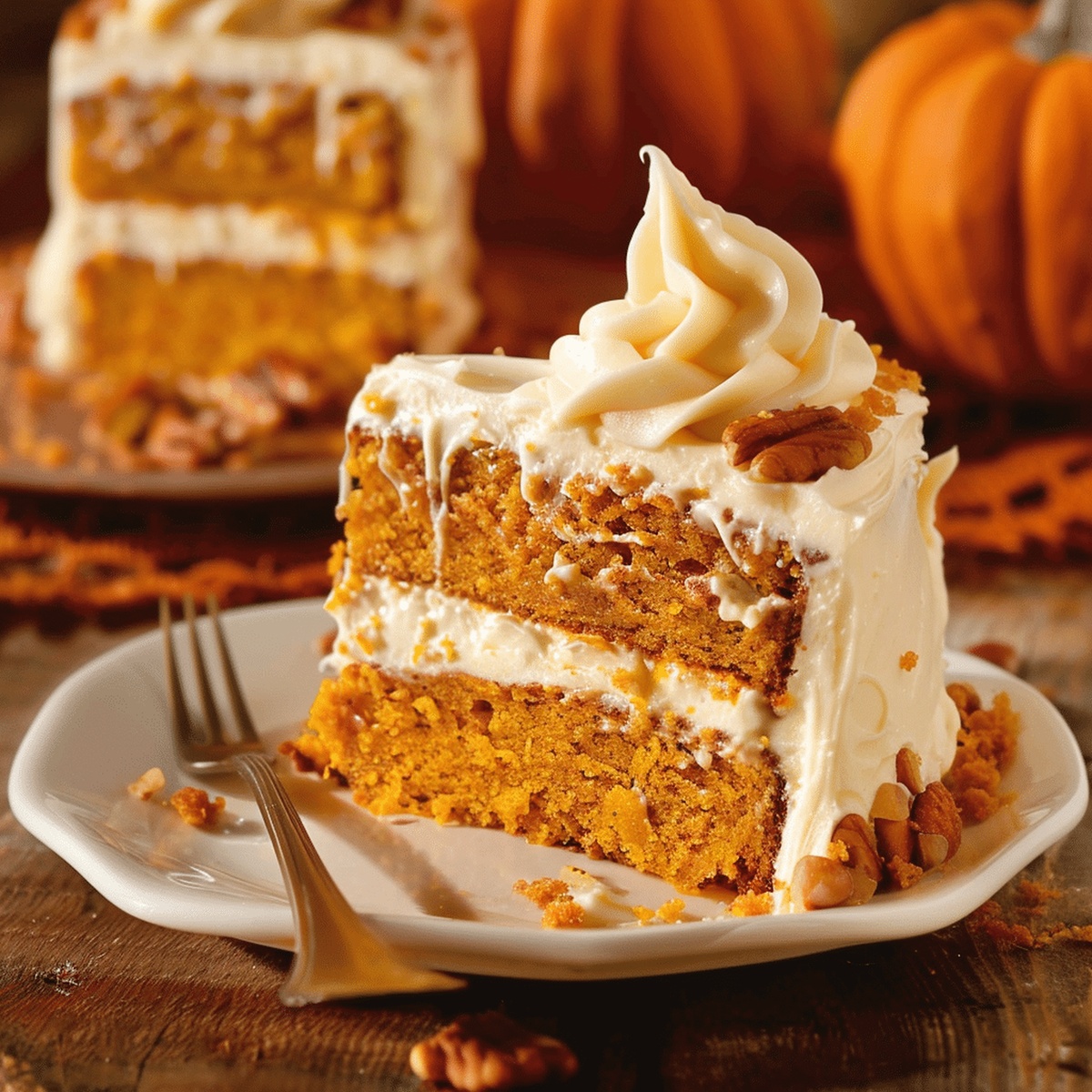 Pumpkin Cake With Cream Cheese Frosting Recipe
