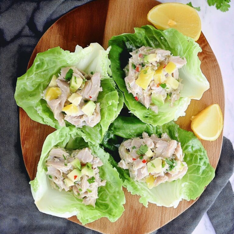 Tuna Lettuce Wraps Recipe