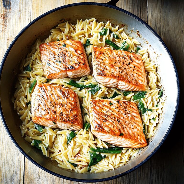 Salmon With Lemon Orzo Recipe