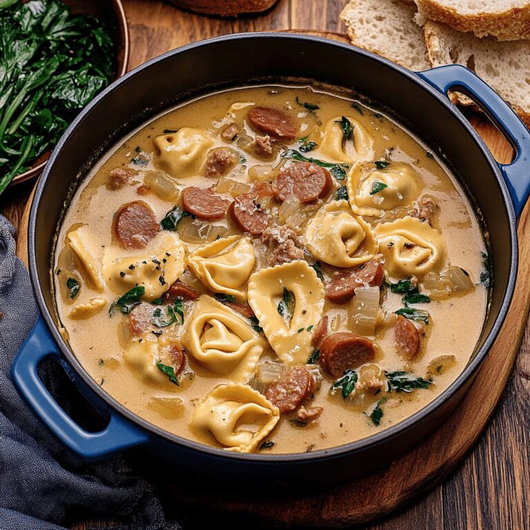 Hearty Kielbasa Tortellini Soup Recipe