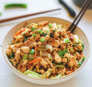 Chicken Egg Roll Bowls Recipe