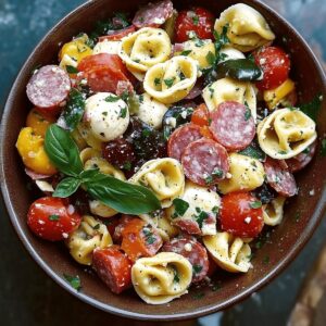 Tangy Salami-Mozzarella Tortellini Pasta Salad Recipe