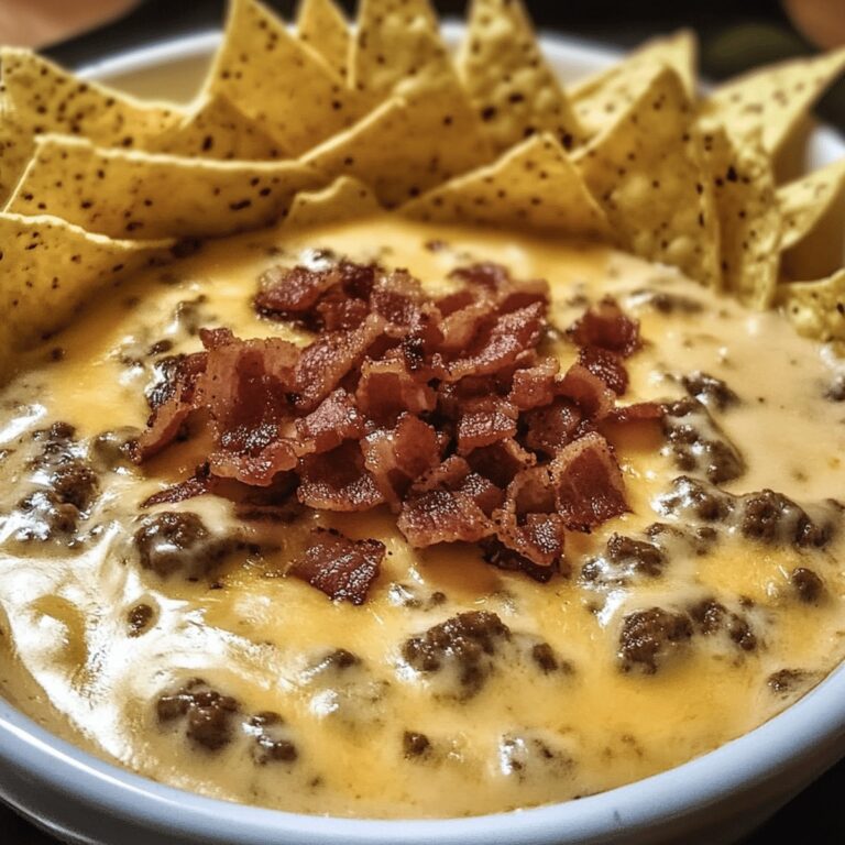 Cheesy Bacon Cheeseburger Queso Dip Recipe
