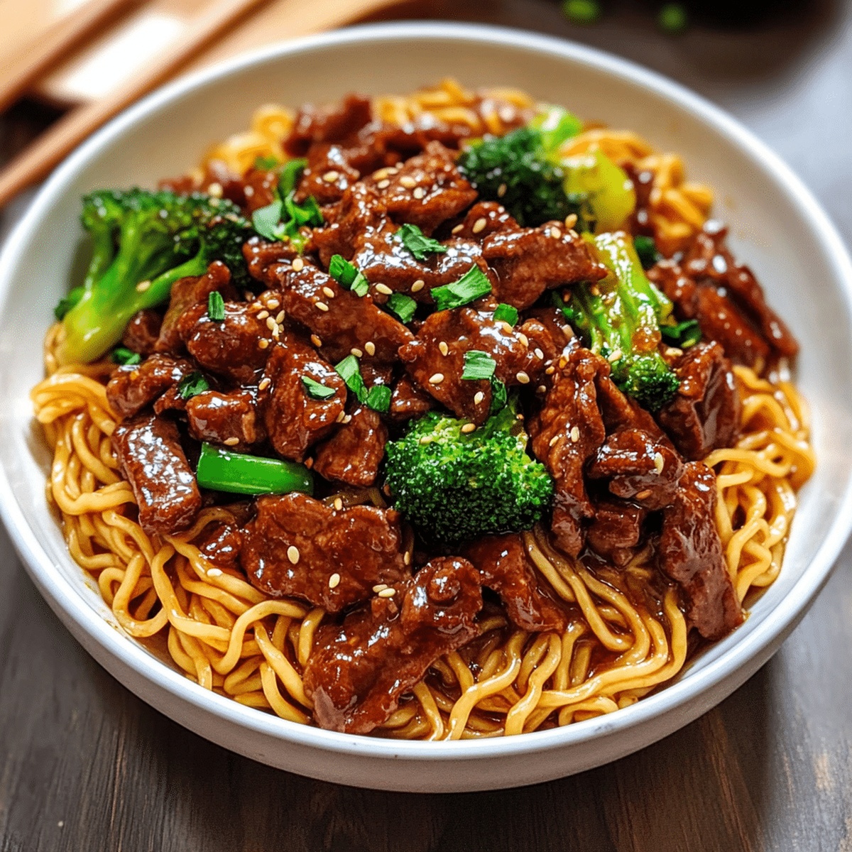 Saucy Beef Noodles Recipe