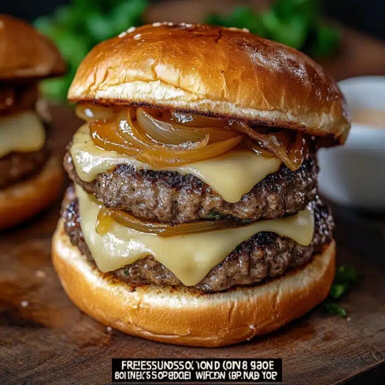French Onion Soup Burgers Recipe