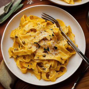Spicy Cajun Pumpkin Alfredo Pasta Recipe