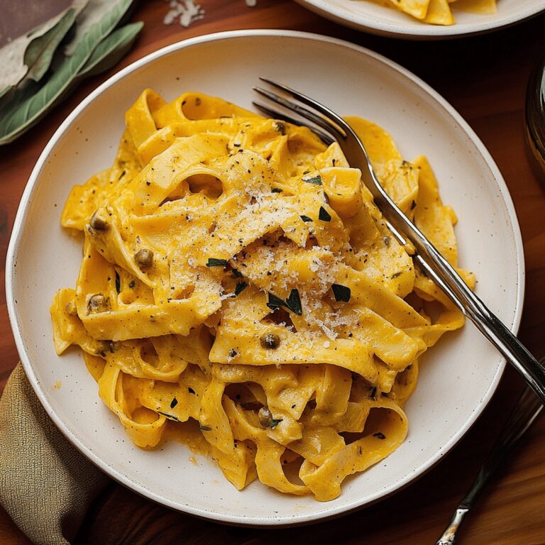 Spicy Cajun Pumpkin Alfredo Pasta Recipe