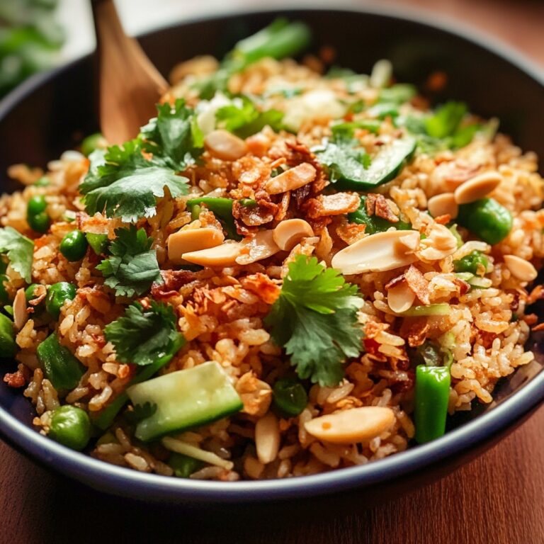 Satay Crispy Rice Salad Recipe