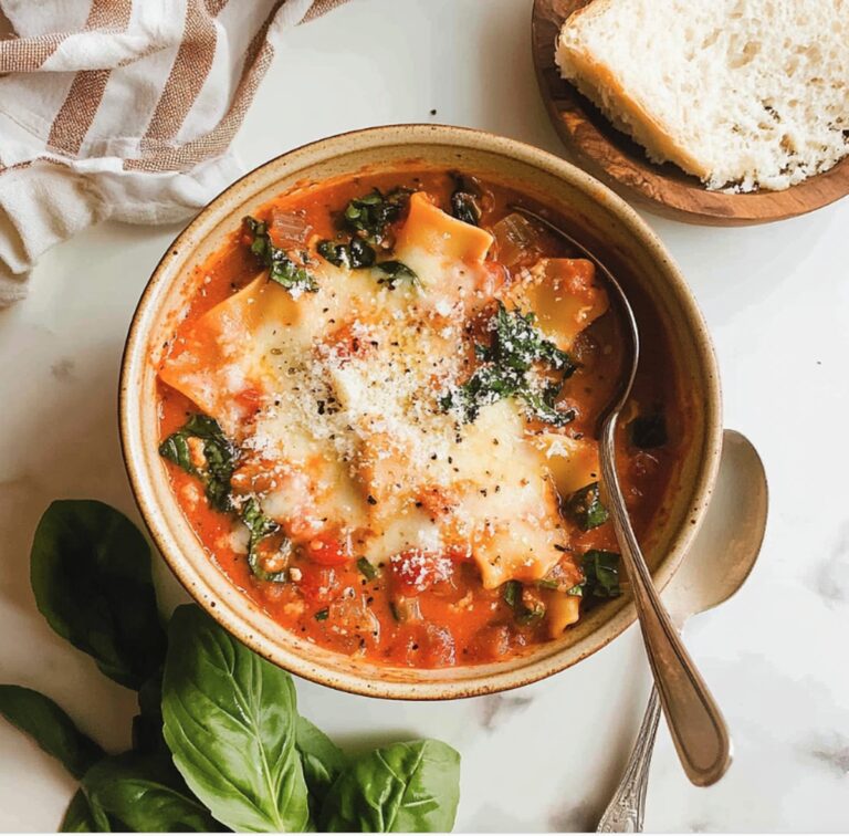 Easy Creamy Lasagna Soup Recipe