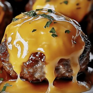 Cheesy Juicy Stuffed Meatloaf Bites Recipe