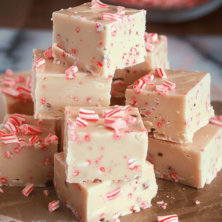 Festive Candy Cane Fudge Recipe