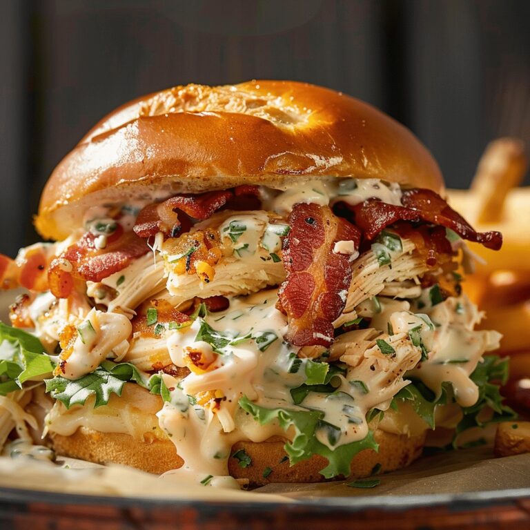 Slow Cooker Chicken Bacon Ranch Sandwiches Recipe