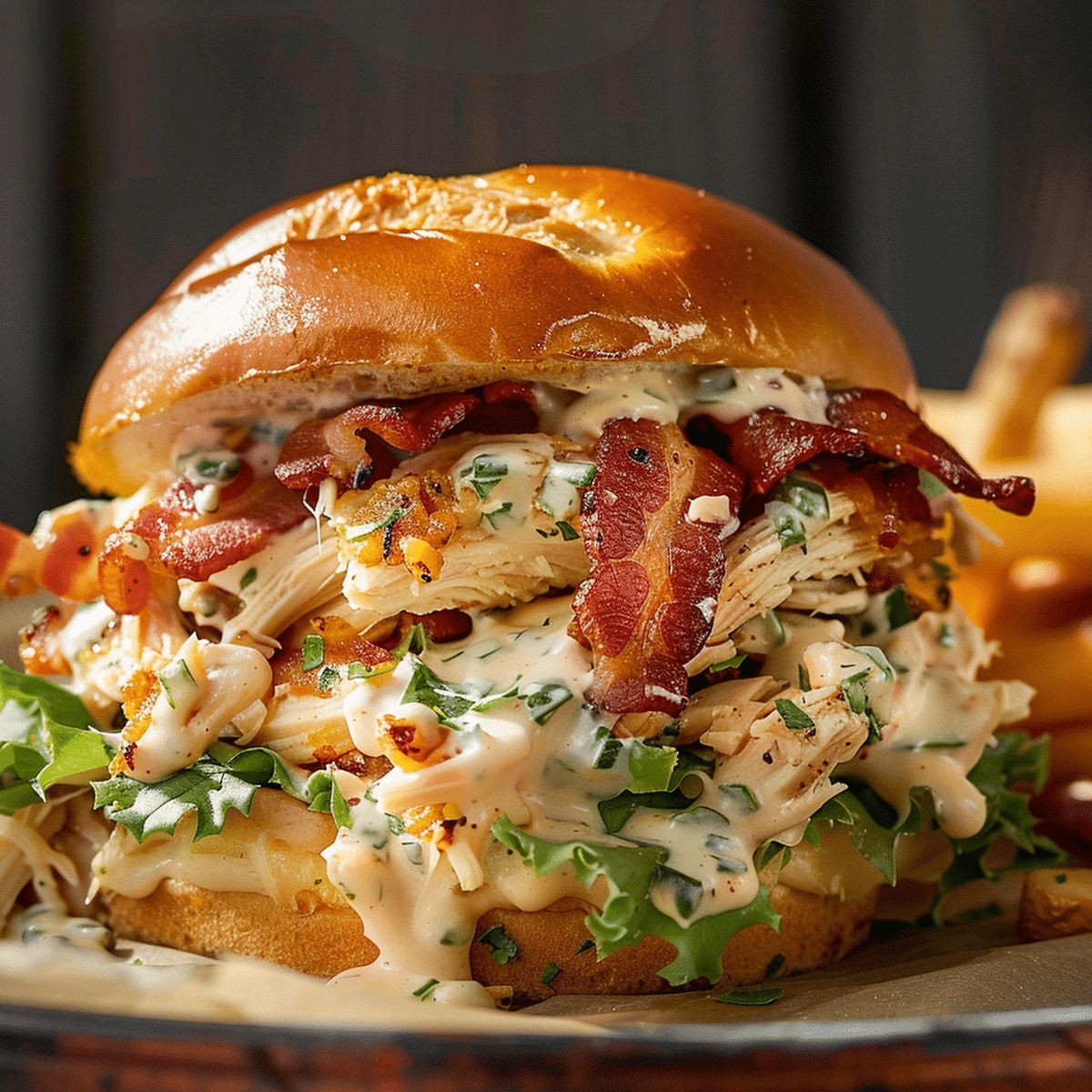 Slow Cooker Chicken Bacon Ranch Sandwiches Recipe