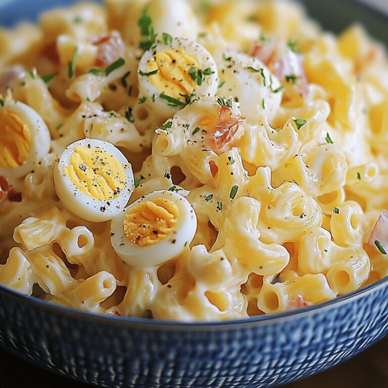 Tangy Deviled Egg Pasta Salad Recipe