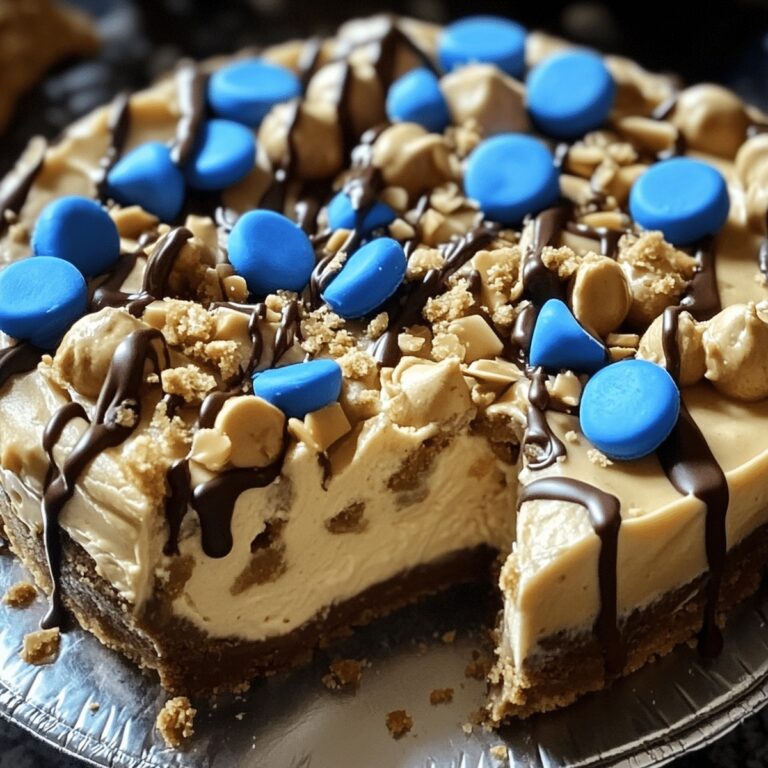 Gargantuan Monster Cookie Peanut Butter Cheesecake Pie Recipe