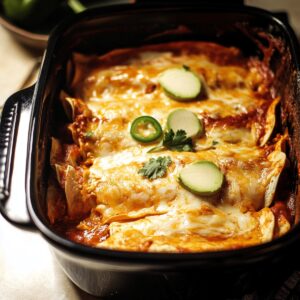 Hearty Slow Cooker Chicken Enchiladas Recipe