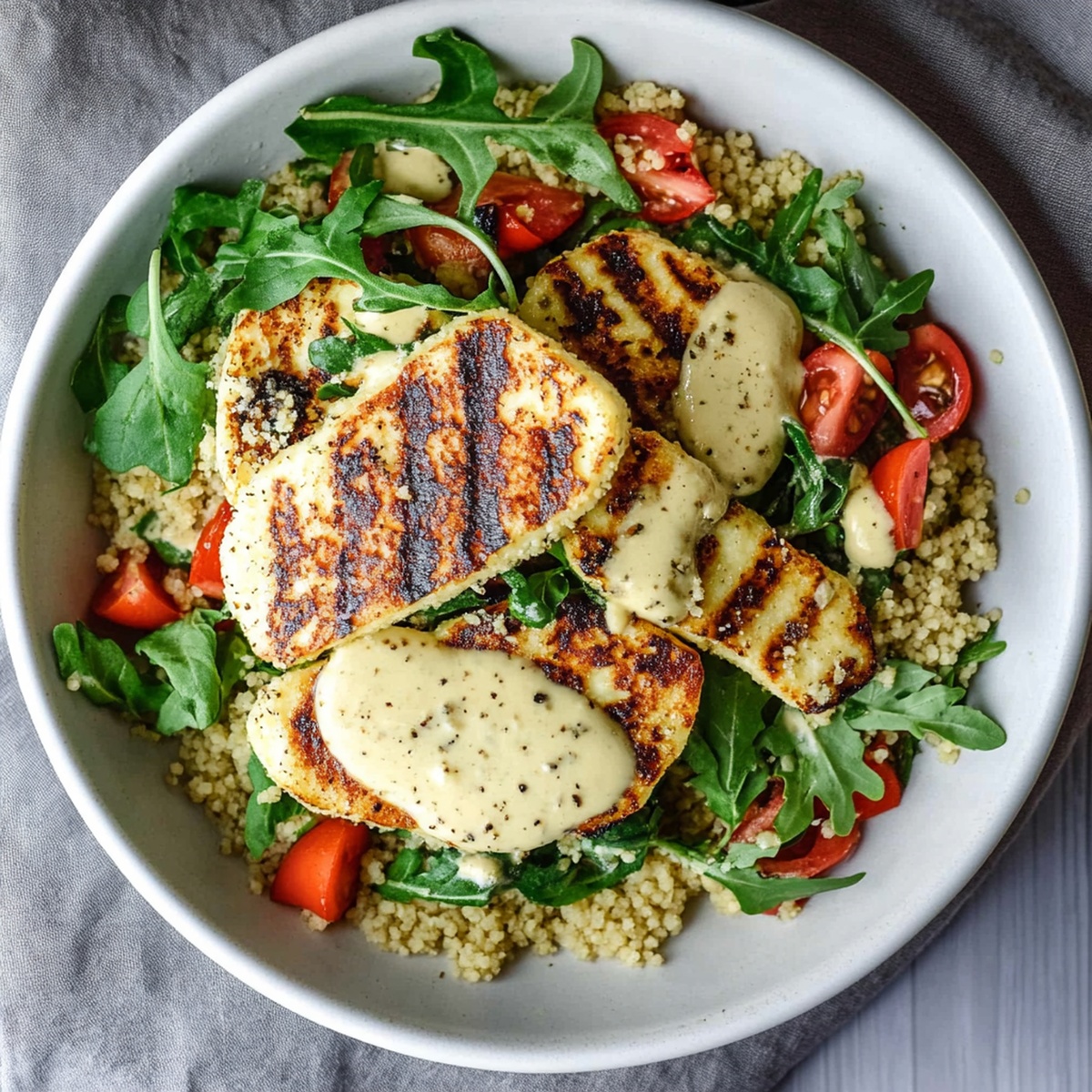 Halloumi Couscous Salad Recipe