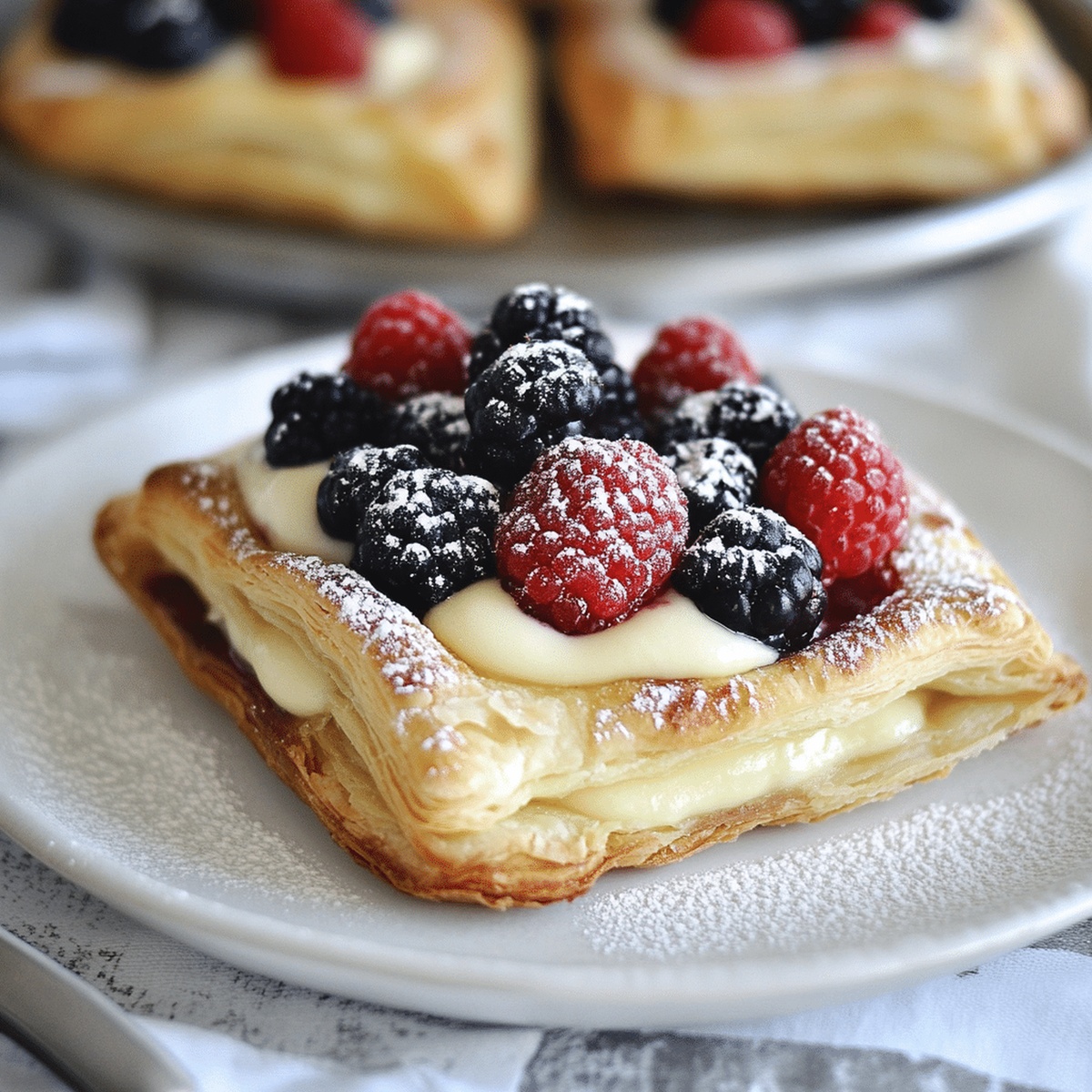Dreamy Berry Custard Pastries With Italian Crema Pasticcera Recipe