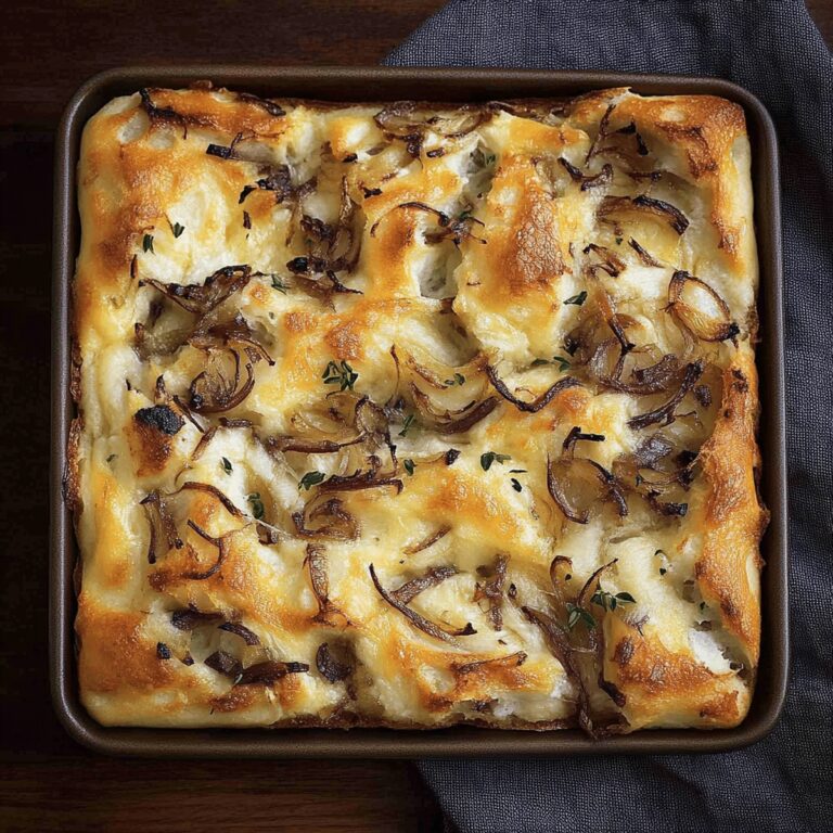 Crispy Onion Focaccia Bread Recipe
