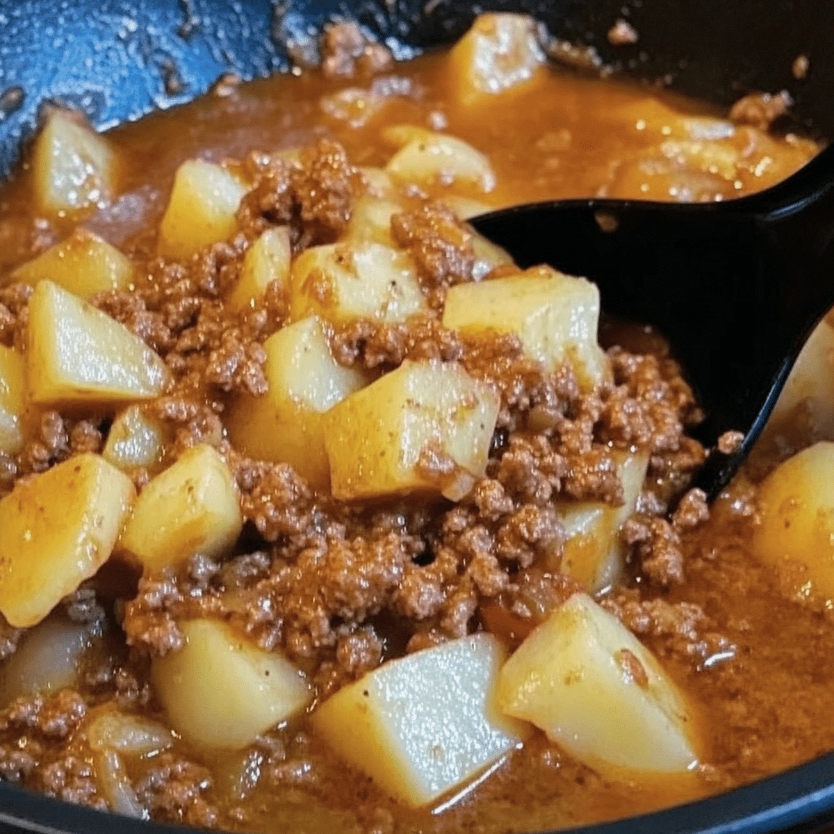 Hearty Ground Beef With Potatoes Recipe