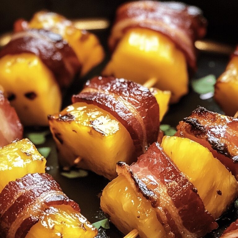 Tangy Bacon Wrapped Pineapple Bites Recipe