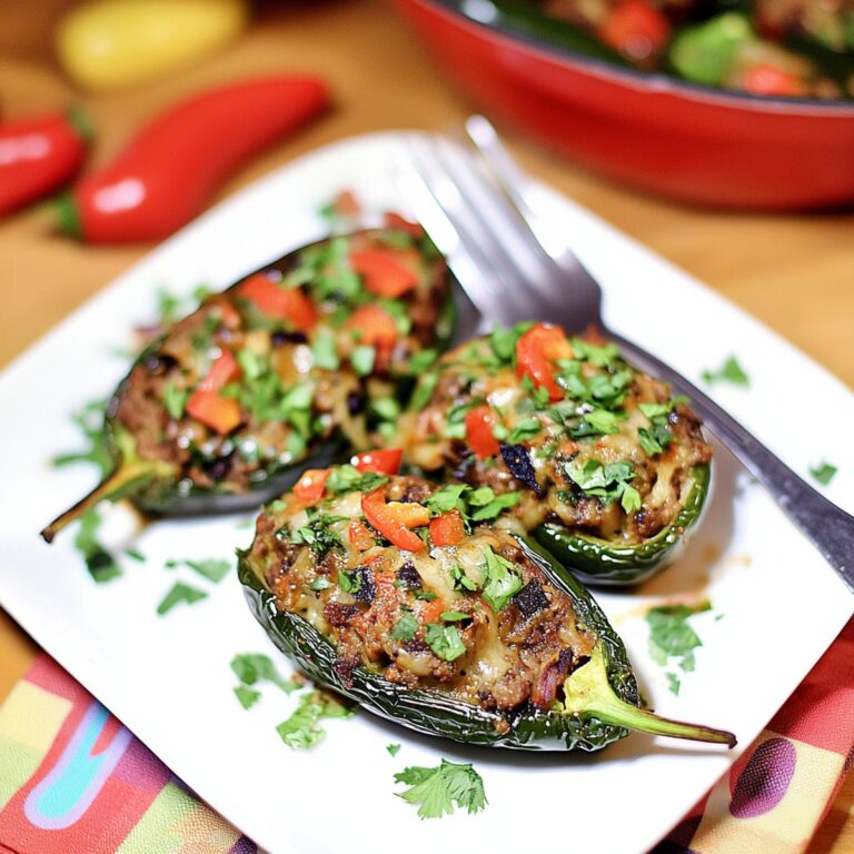 Brisket Stuffed Poblano Peppers Recipe