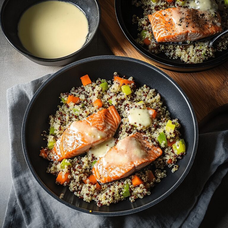 Succulent Baked Salmon And Quinoa Dish Recipe
