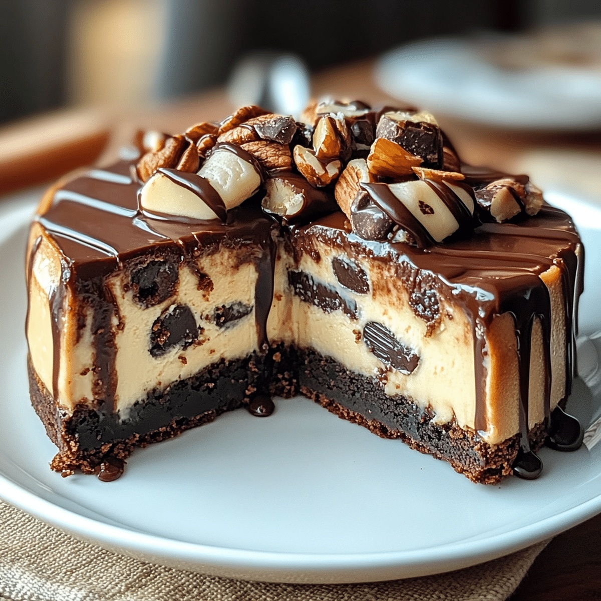 Irresistible Turtle Brownie Cheesecake Recipe