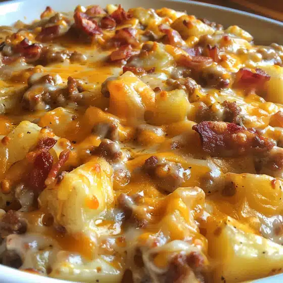 Crockpot Hamburger Potato Casserole Recipe