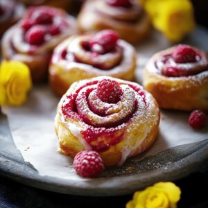 Fluffy Raspberry Cinnamon Rolls Recipe