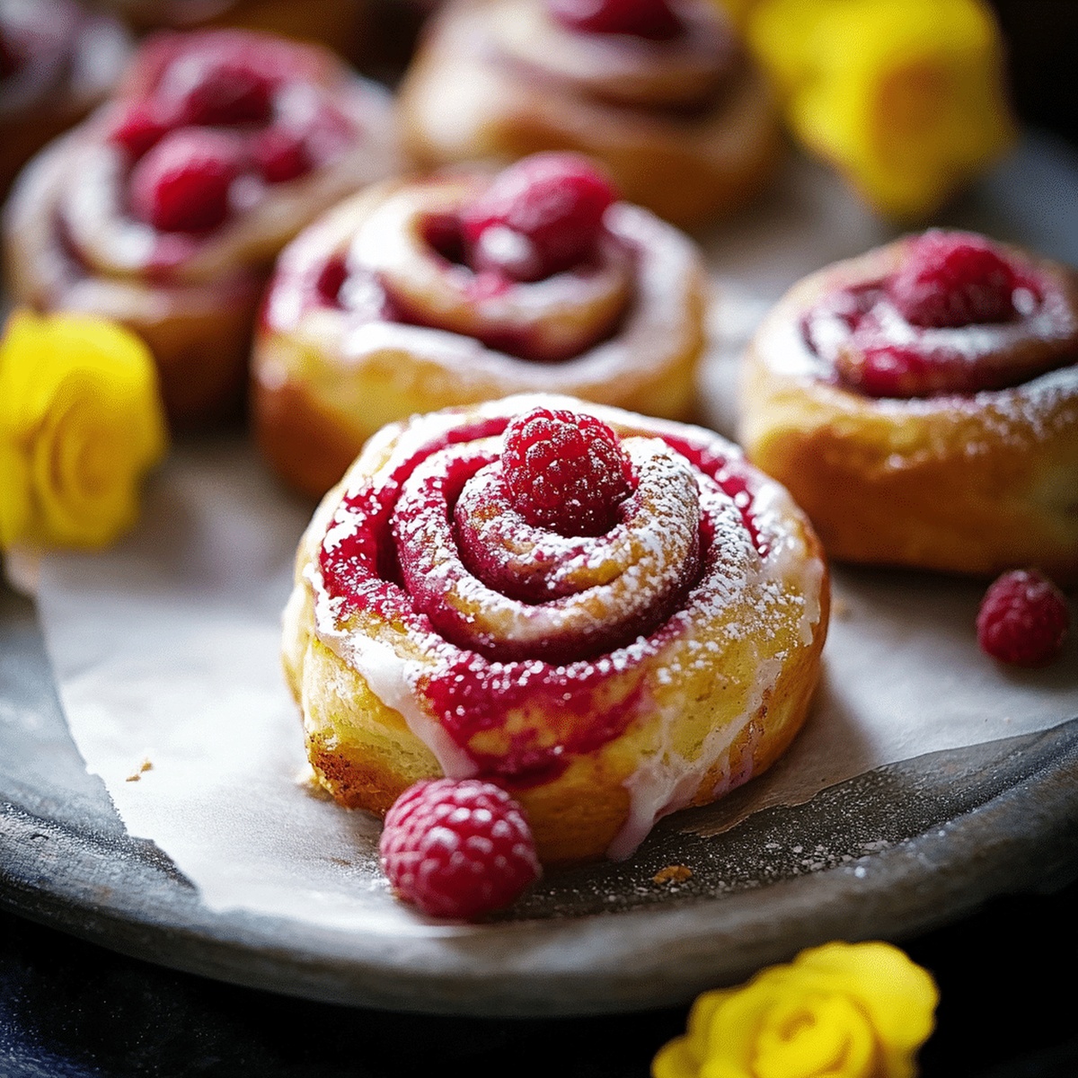 Fluffy Raspberry Cinnamon Rolls Recipe