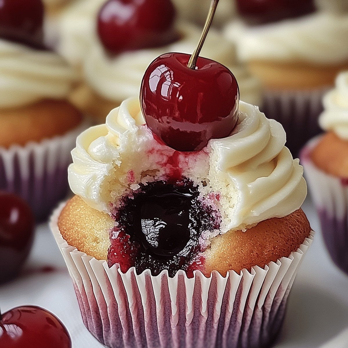 Dreamy Cherry Cupcakes Recipe