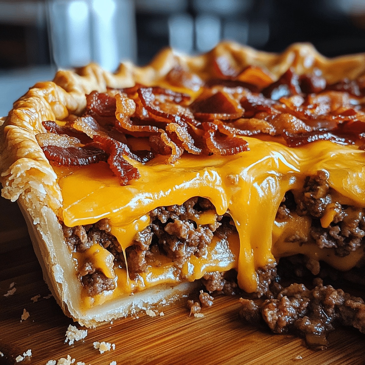 Carnivore Bacon Cheeseburger Pie Recipe