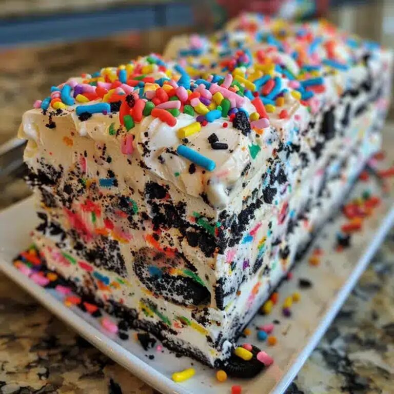 No-Bake Funfetti Oreo Icebox Cake Recipe