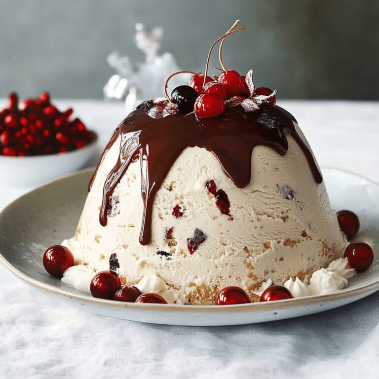 Festive Christmas Ice-Cream Cake Recipe