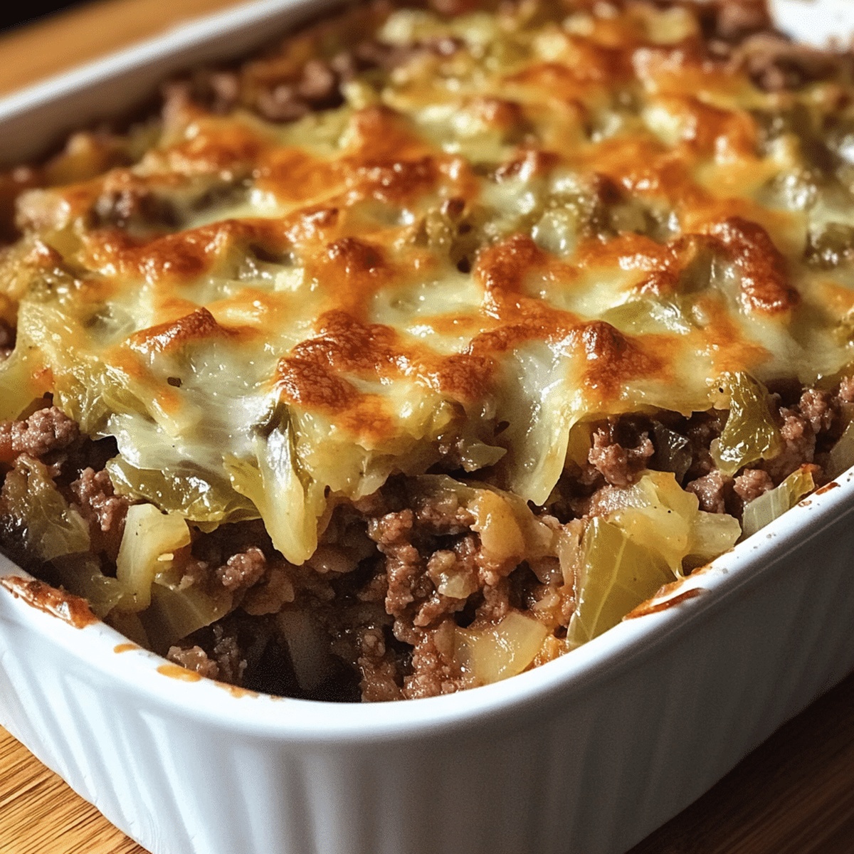 Hearty Cabbage Beef Bake Recipe